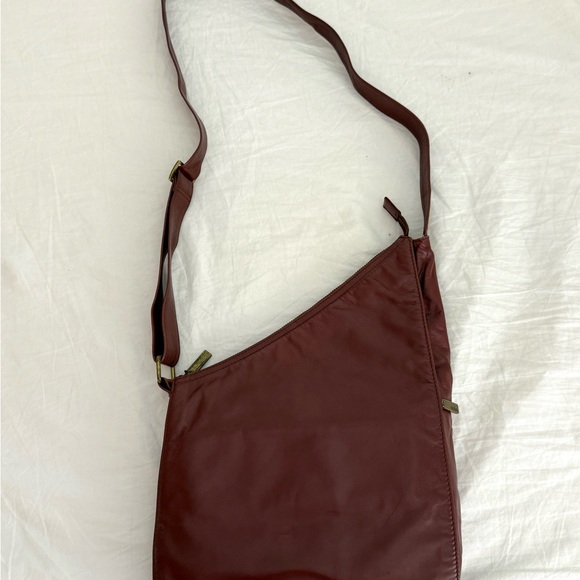 Vintage HOBO Brown Leather Crossbody Bag - Picture 3 of 11